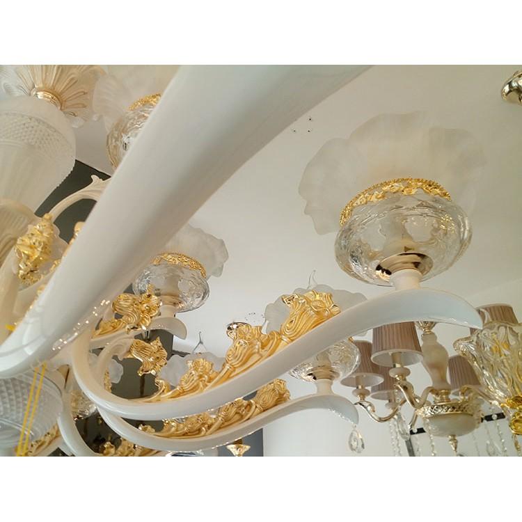 Đèn chùm KONE pha lê 15 tay tiết kiệm năng lượng - kèm bóng Led chuyên dụng