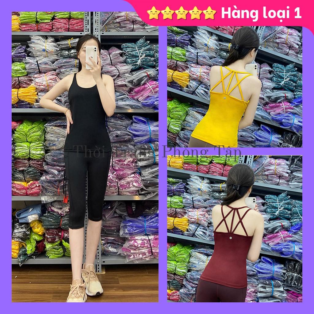 Cam Kết 100% Ảnh Tự Chụp - Mặc Là Mê Bộ tập GYM nữ đa năng - Yoga nữ - Set tập yoga lửng lưng đan dây