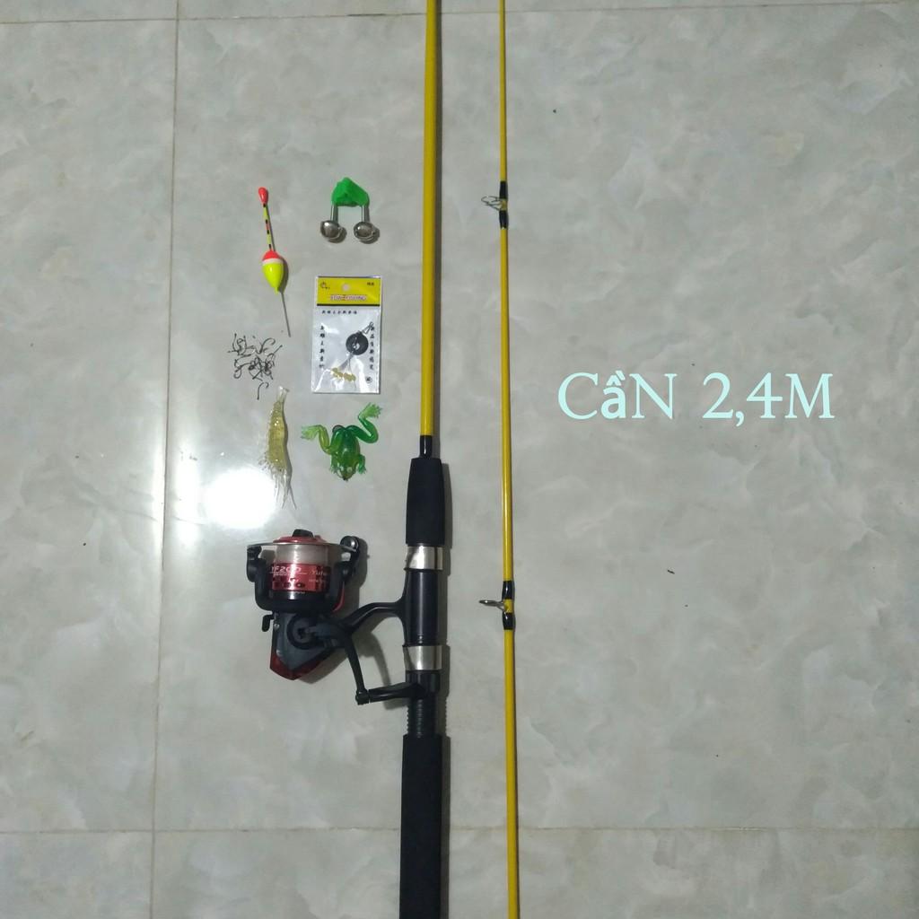 Bộ cần câu 2m4 đầy đủ phụ kiện