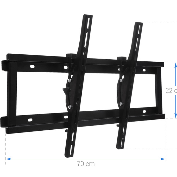 Khung Treo Cao Cấp Tivi LCD-LED-PLASMA Nghiêng Cao Cấp N3.2 19 - 37 Inch (Đen ) - Hàng Chính Hãng