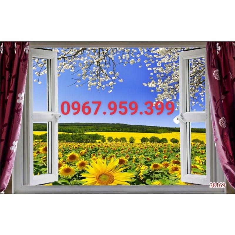 Tranh dán cửa sổ 3D