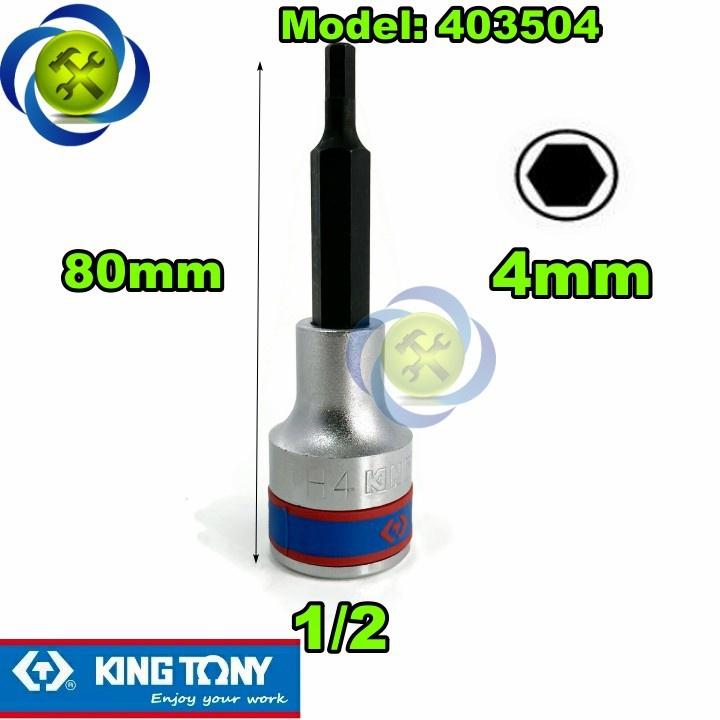 Tuýp lục giác KINGTONY 4035XX loại 1/2 dài 80mm