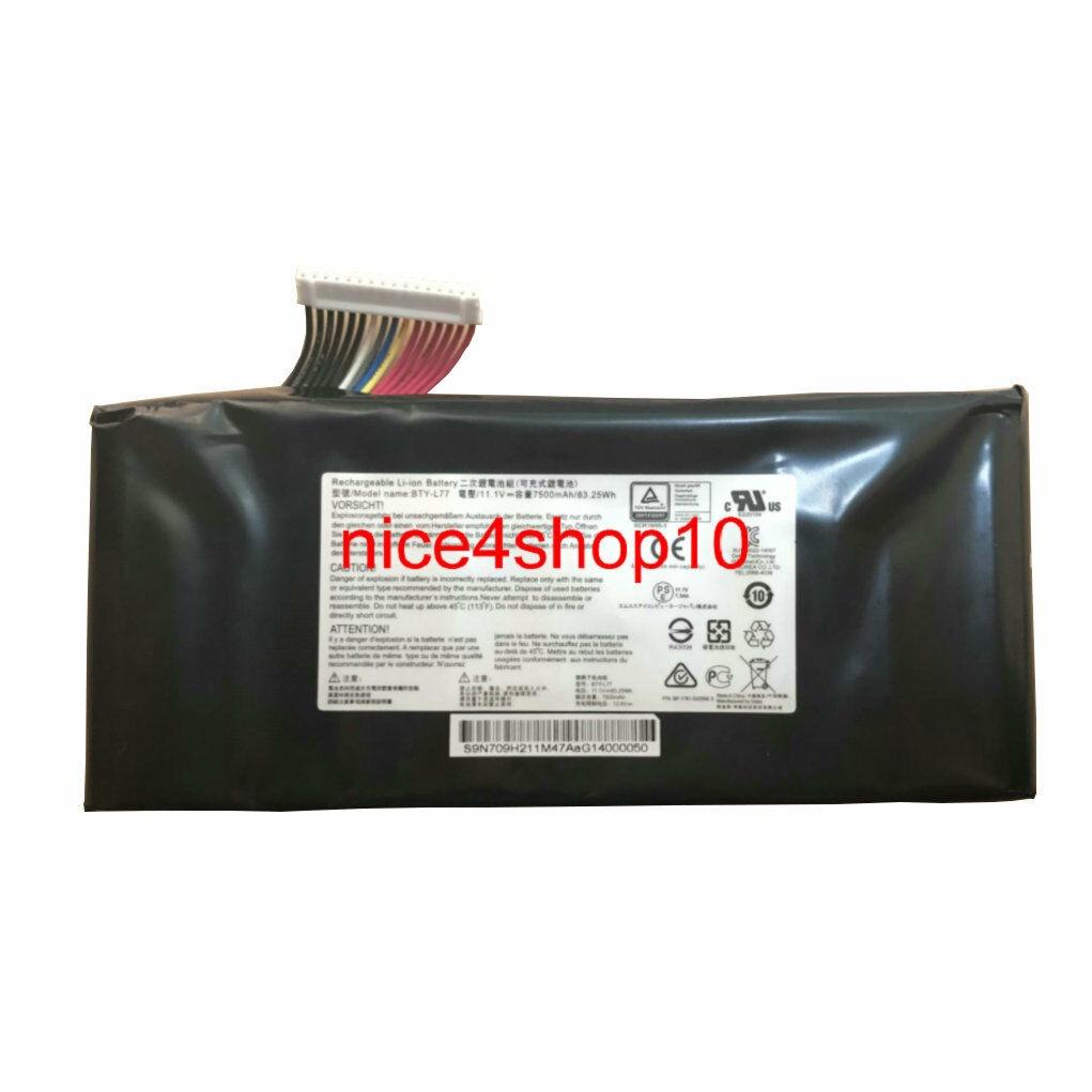 Pin Dùng cho Laptop MSI GT72 2QD GT72S 6QF GT80 2QE BTY-L77 New Battery Original 83.25Wh