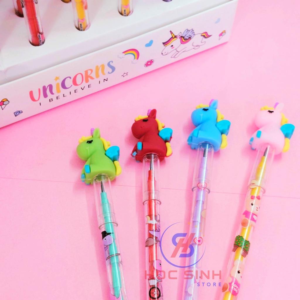 Combo 4 Cây Bút Chì Khúc Đầu Thú 2B Dễ Thương - Học Sinh Store