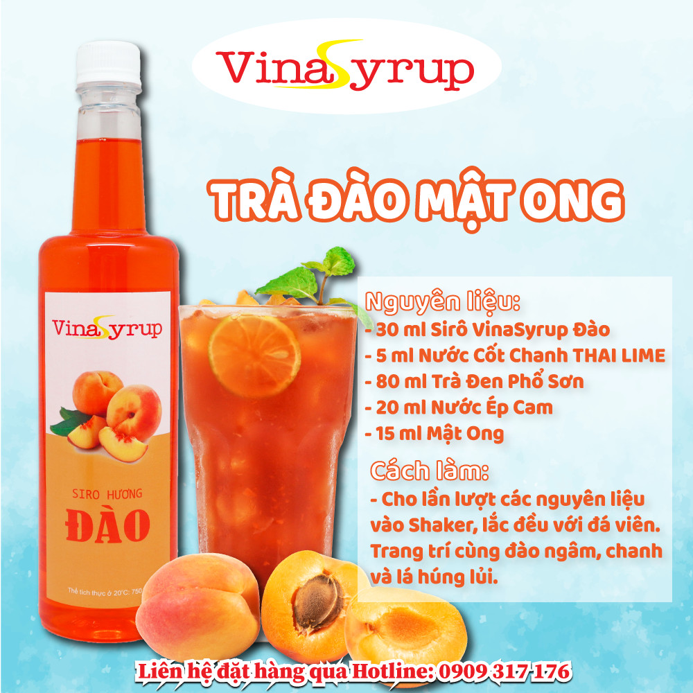 Siro Đào VinaSyrup  750ml