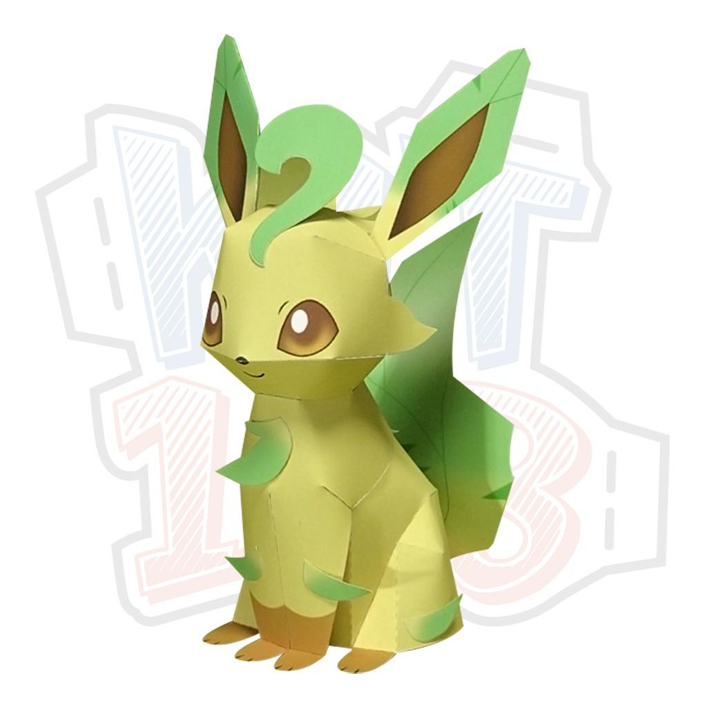 Mô hình giấy Anime Pokemon Leafeon