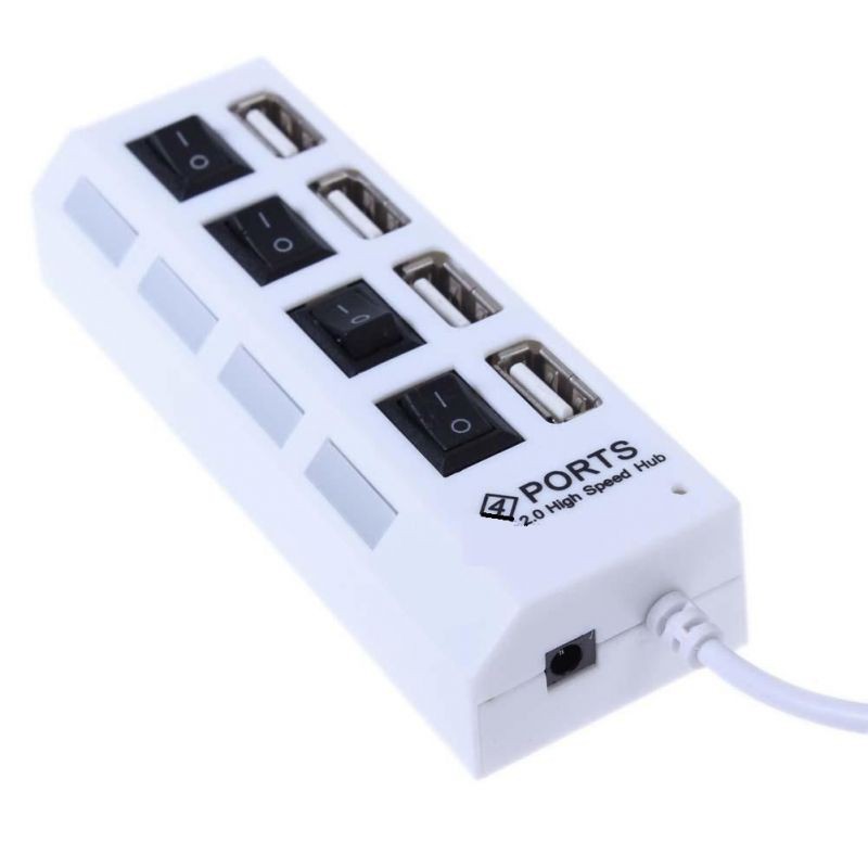 Hub Usb 4 port Có Công Tắc và đèn LED