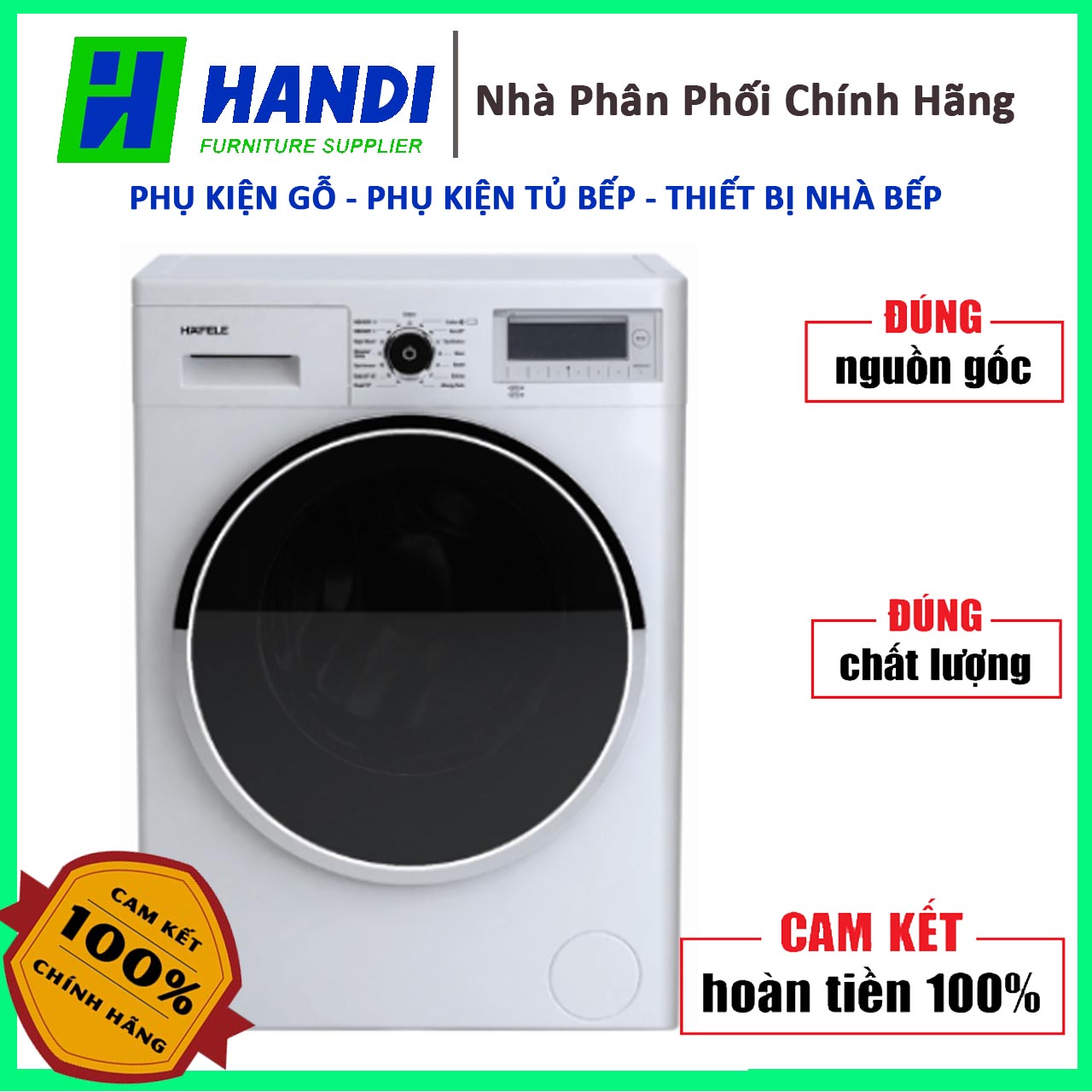 Máy giặt Hafele 539.96.140 (Cam Kết Hàng Chính Hãng)