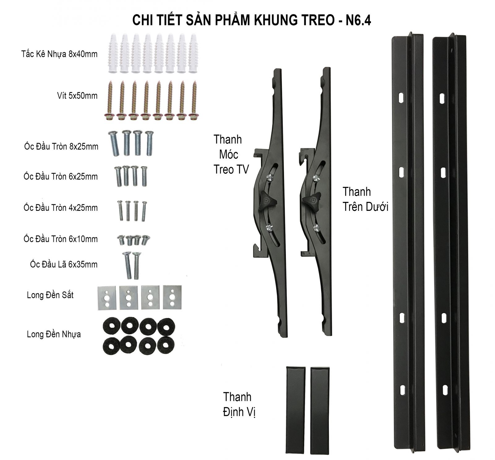 Khung Treo Tivi 55 Inch - 82 Inch Áp Tường và Nghiêng Cảnh Phong cho tv LCD-LED-PLASMA Cao Cấp Hàng Chính Hãng