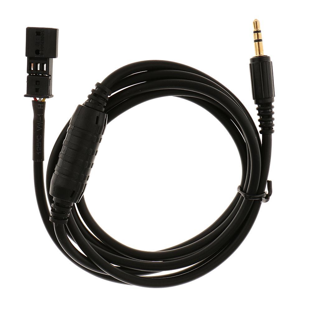 Car Female Audio AUX 3.5mm Input Adapter Cable For  BM54  E46  E53