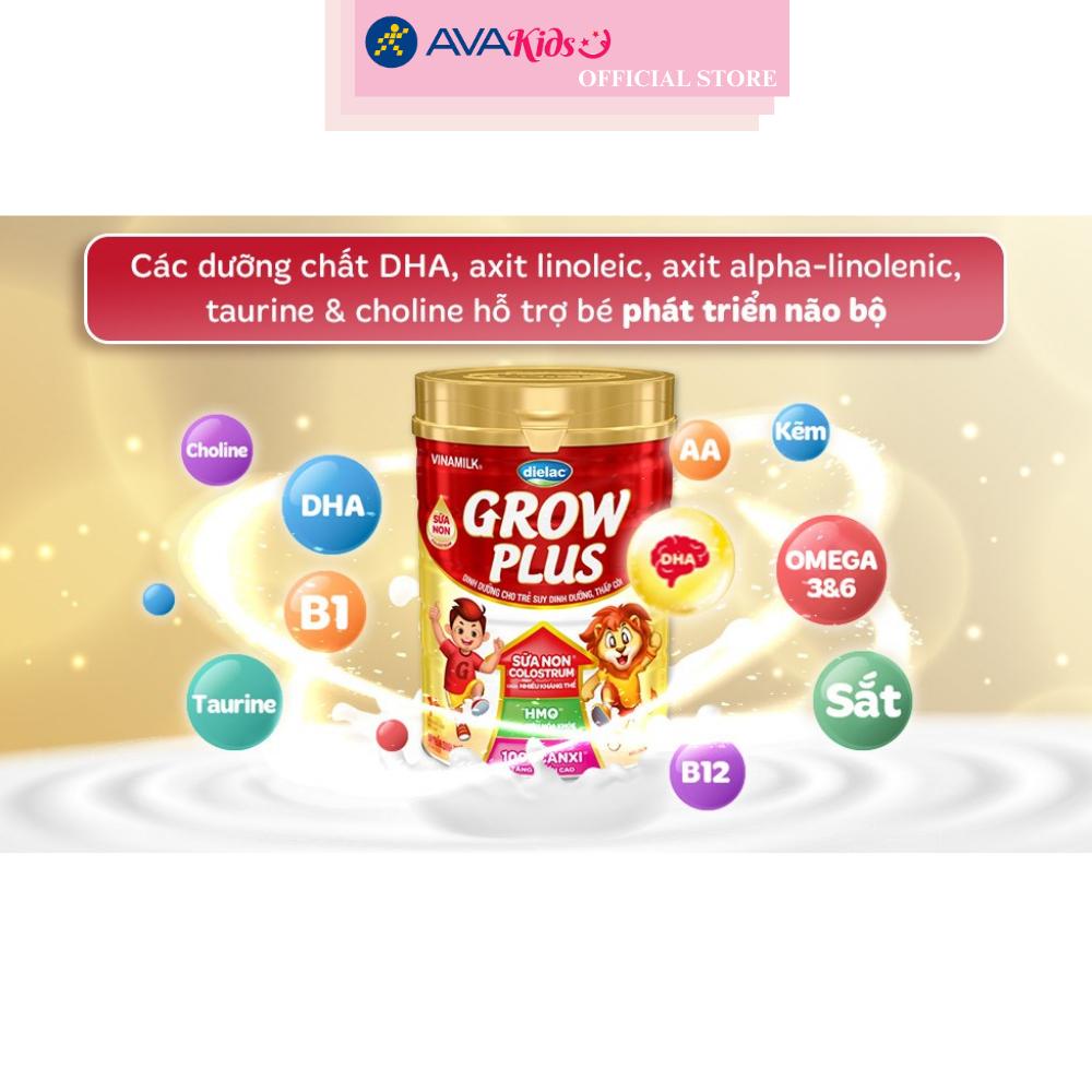 Sữa bột Dielac Grow Plus 1+ HT 850g (sữa non) - Hộp - Hàng chính hãng