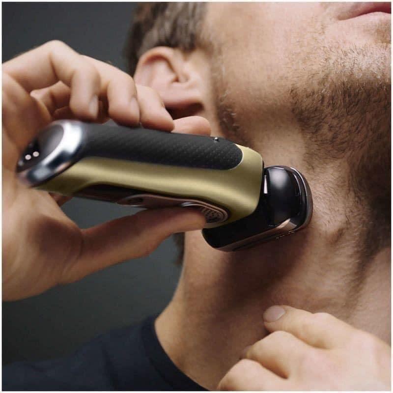 Máy Cạo Râu Nam Braun 9399s Series 9, Máy Cạo Râu Khô Và Ướt, Braun Shaver, Công Nghệ Cảm Biến Smart Sonic, 5 Đầu Cạo, Hàng Chính Hãng