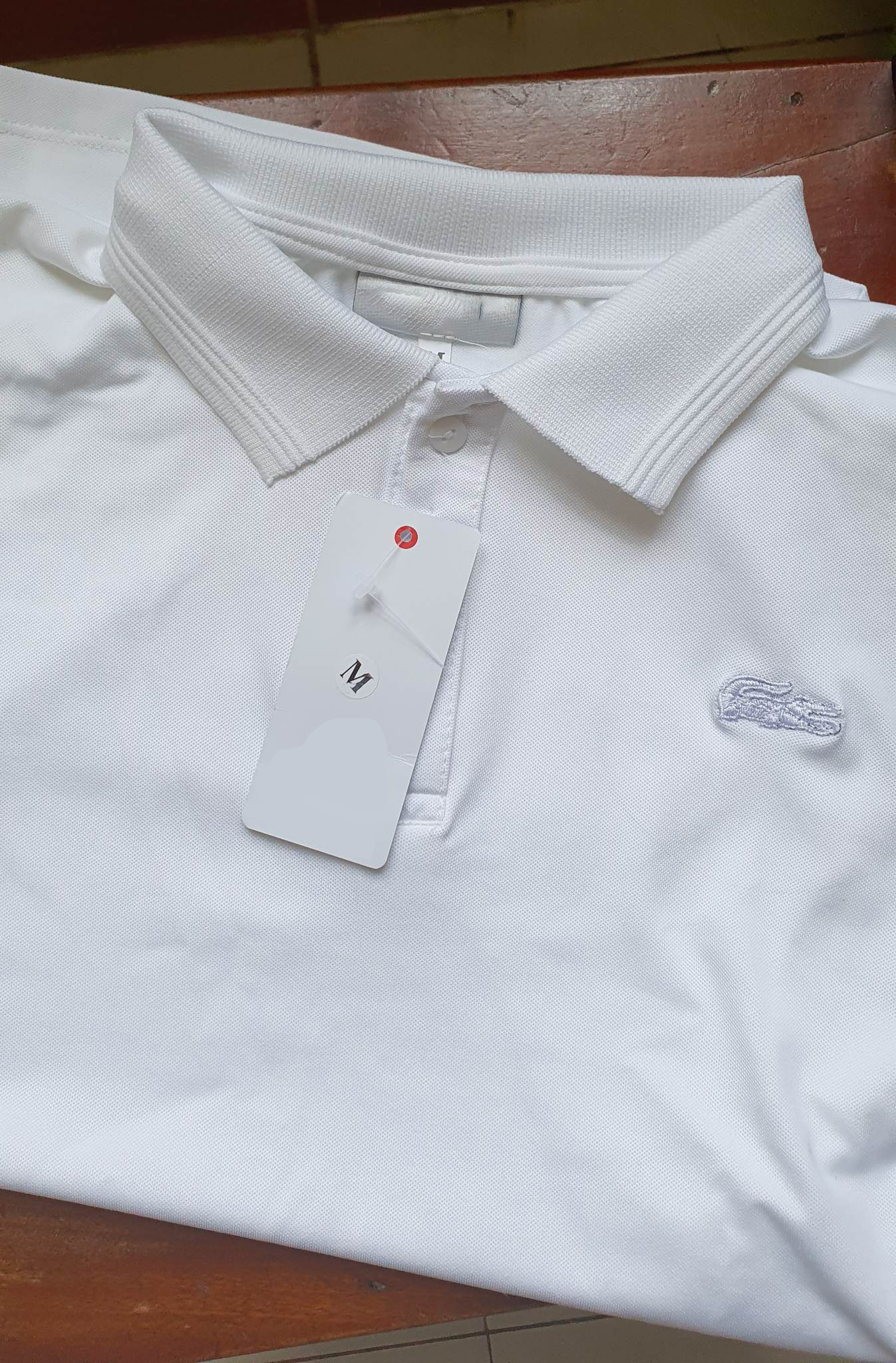 Áo polo nam màu trắng kiểu dáng cổ điển sang trọng lịch sự chất kiệu vải cá sấu thoáng mát thấm mồ hôi dễ dàng phối đồ size từ 50-75kg
