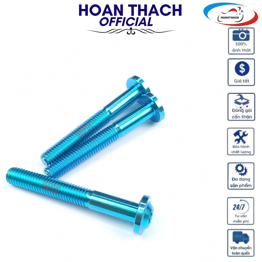 Ốc Gr5 8L60 Đầu Dù Lục Bảo Xanh dùng cho nhiều dòng xe SP010323 (giá 1 con)