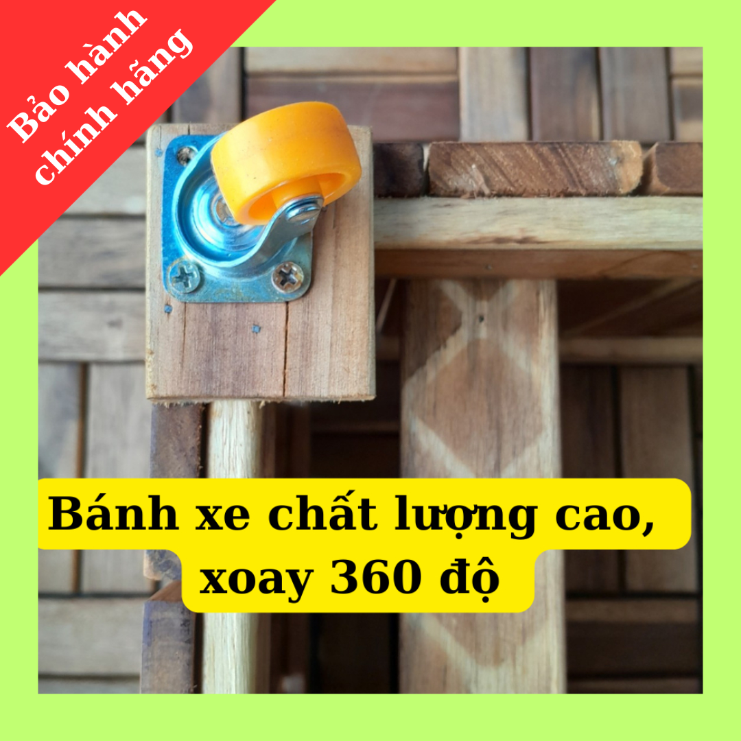 Chậu gỗ trồng cây hình vuông, TopChoice, 35*35*35cm, 1 cái.