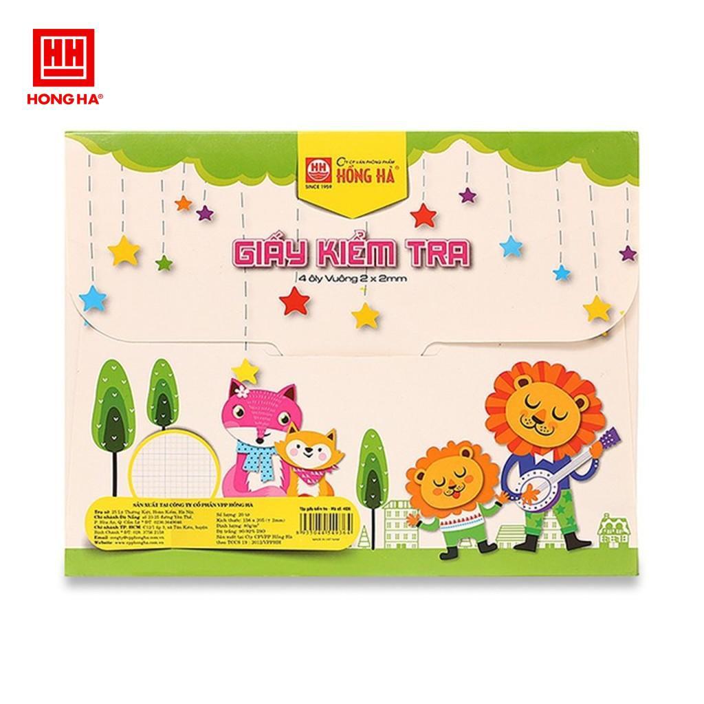 Giấy kiểm tra 4 ô ly Hồng Hà Chibi - 4934