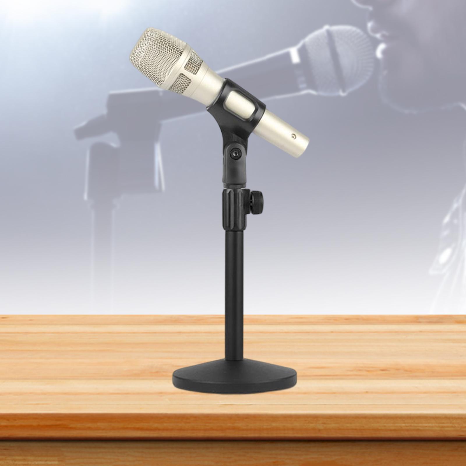 Desktop Microphone Stand Metal Adjustable Table Mic Stand for Concert Stage Performance
