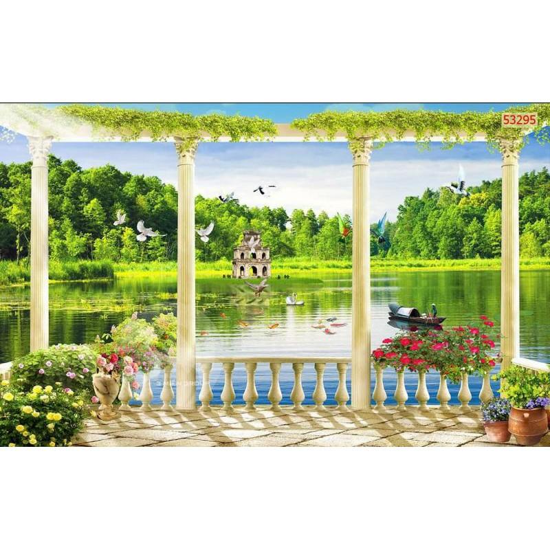 Tranh dán tường 3D có keo sẵn