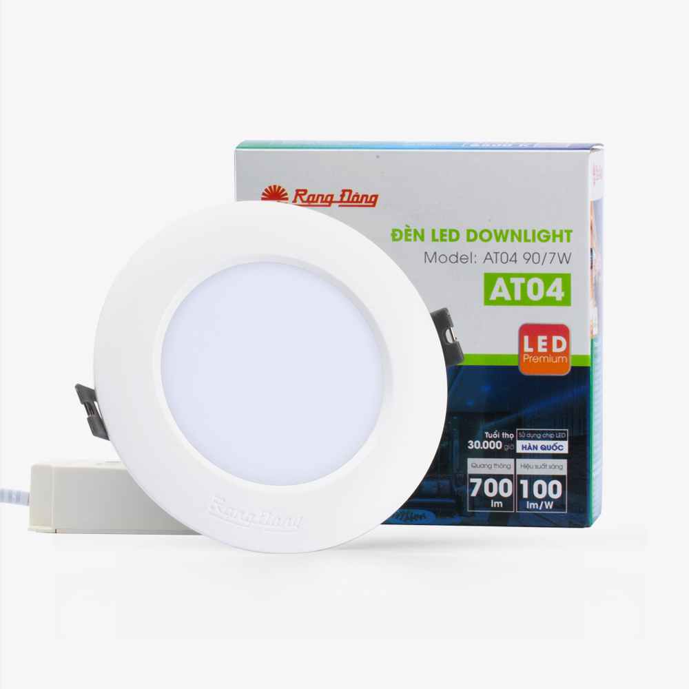 Đèn LED âm trần Downlight đơn sắc Rạng Đông (AT04)