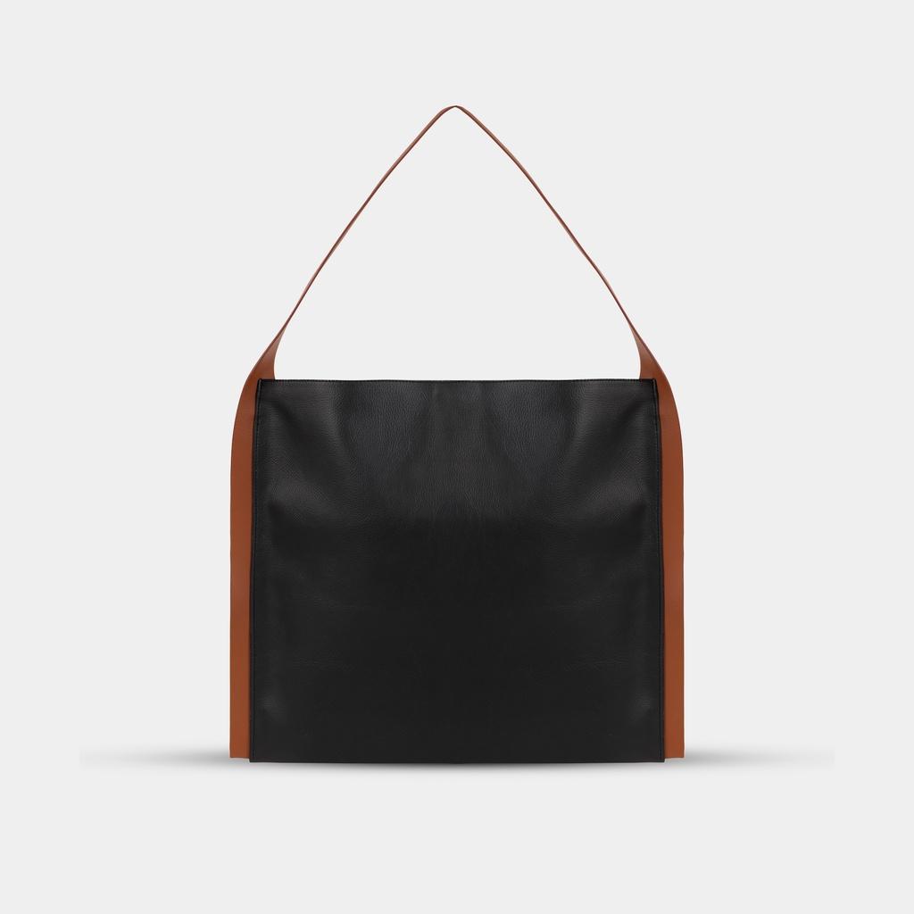 Túi xách PAPER Tote Bag màu đen phối dây cam đất - CHAUTFIFTH