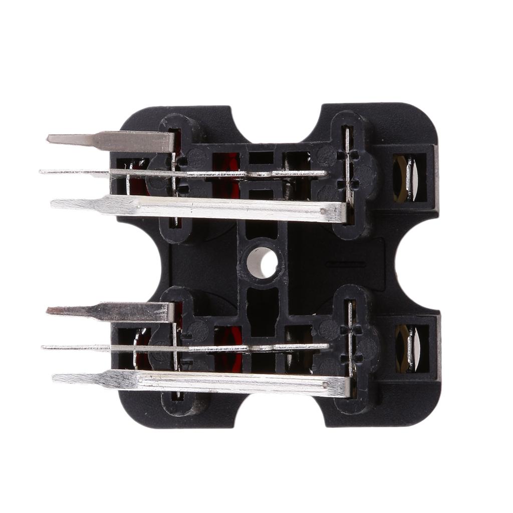 10 Pieces PCB Mount AV Concentric Outlet 4 RCA Female Socket Connector Board