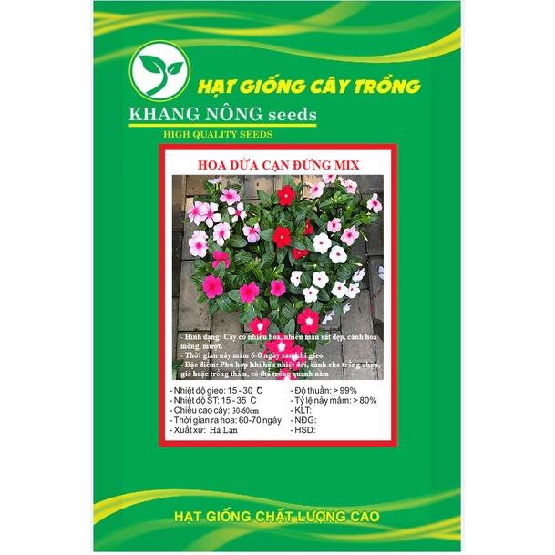 Hạt Giống Hoa Dừa Cạn Đứng Mix Màu KNS3596 - Gói 50 hạt