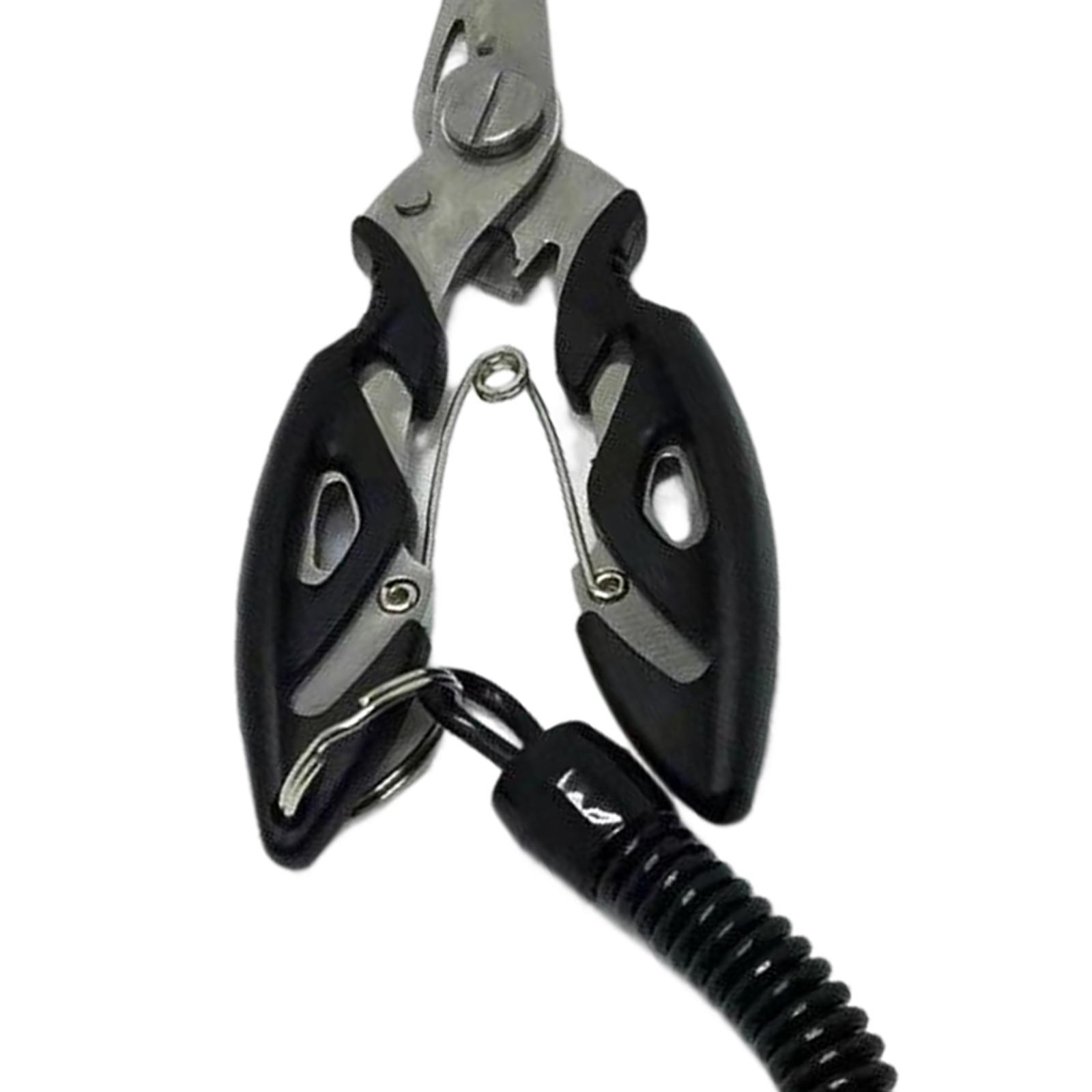 Fishing Pliers Hook Remover with Lanyard Fishing Gear Accessories