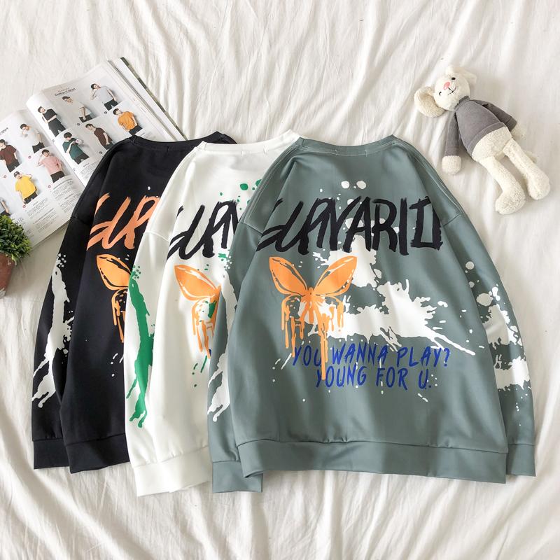 Áo Thun Form Rộng Dài Tay Họa Tiết Sọc Ngang 3 Màu Thời Trang Dành Cho Nam