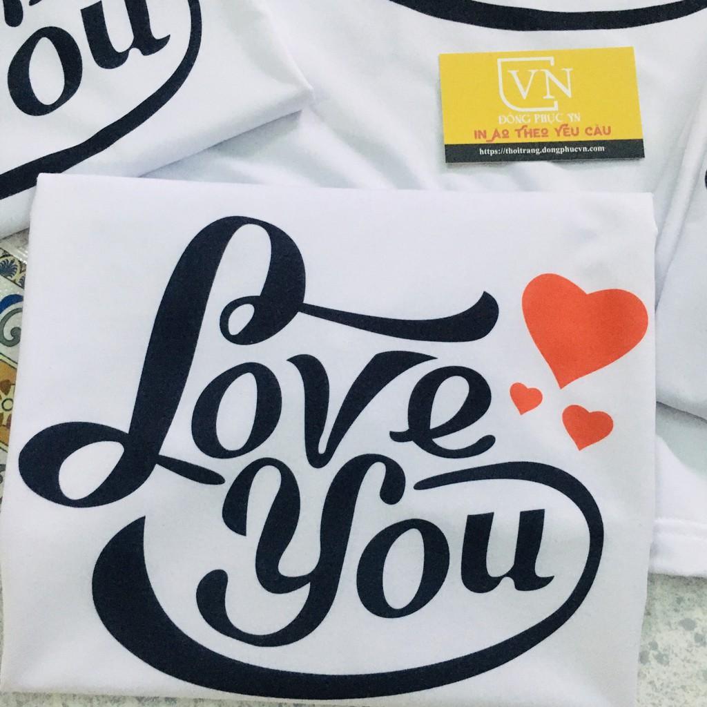 ÁO THUN GIA ĐÌNH SIÊU DỄ THƯƠNG - ÁO THUN IN CHỮ LOVE - ÁO THUN MÀU TRẮNG - ÁO THUN FREE SHIP