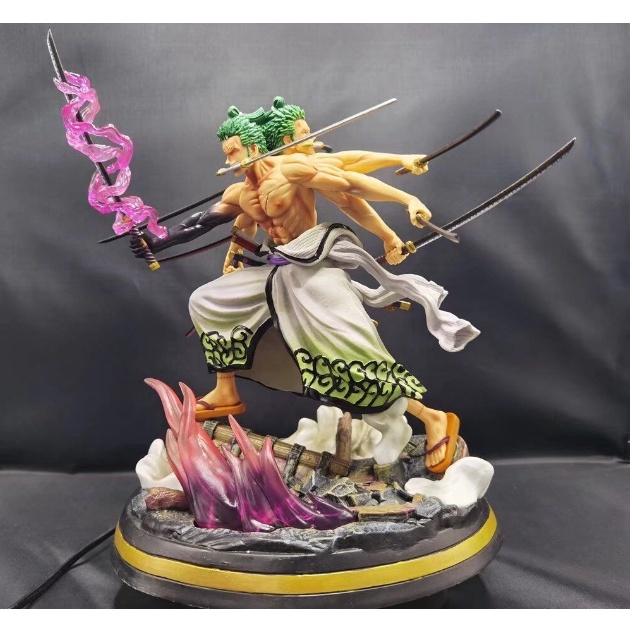 Mô hình Zoro Asura 3 đầu 6 tay có Led 31cm - One piece