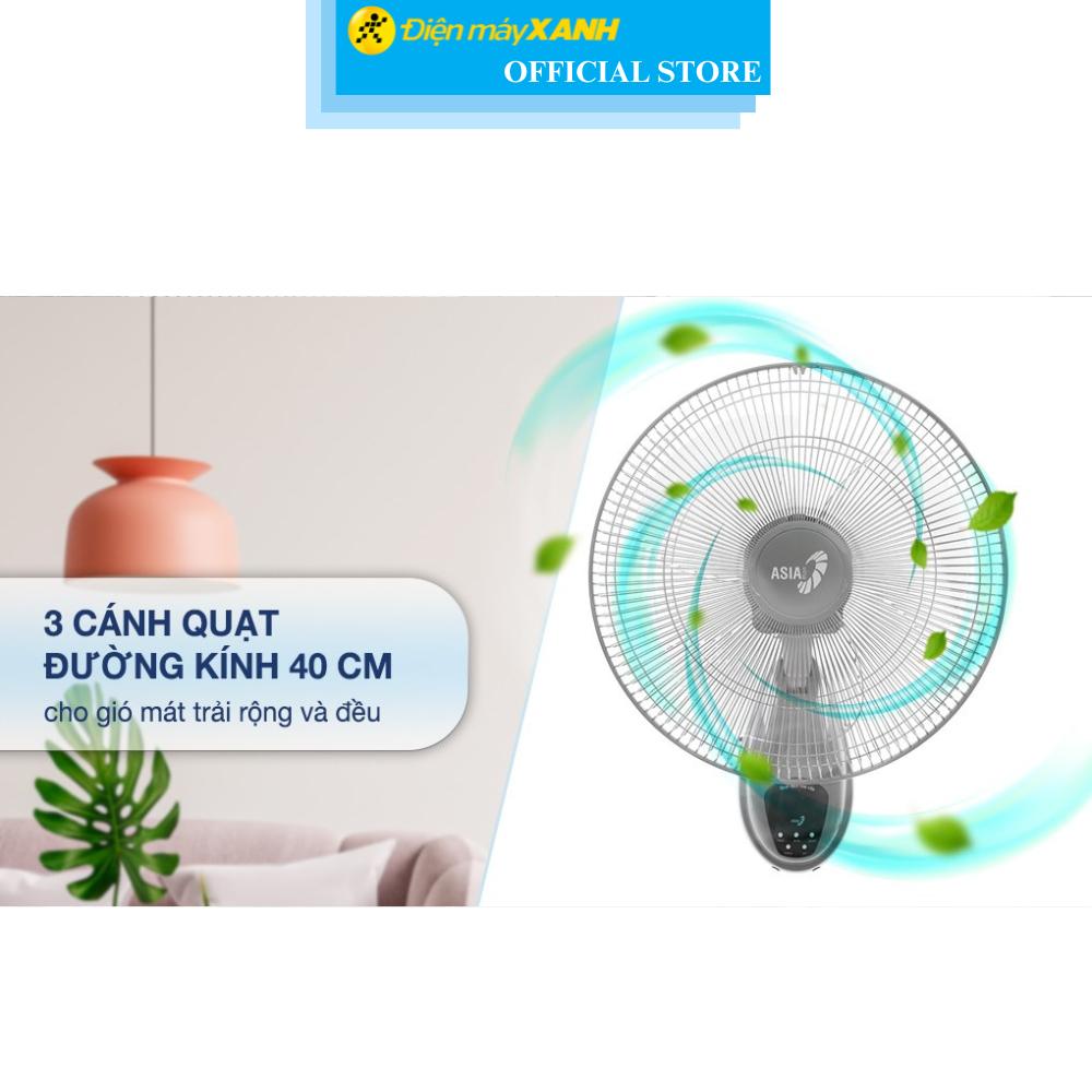 Quạt treo tường Asia 3 cánh VY377990 55W - Hàng Chính Hãng