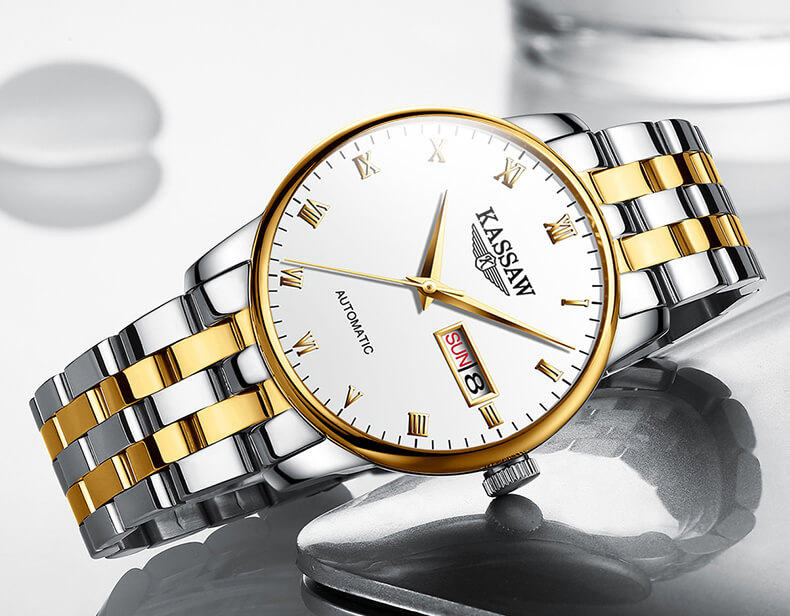Đồng hồ nam chính hãng KASSAW K853-1 chống nước,chống xước,kính sapphire ,hàng mới 100% ,Đồng hồ cơ