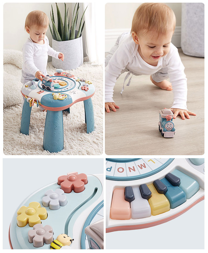 Đồ Chơi Bàn Nhạc Học Chữ Đa Tương Tác Alphabet Learning Table - KUB