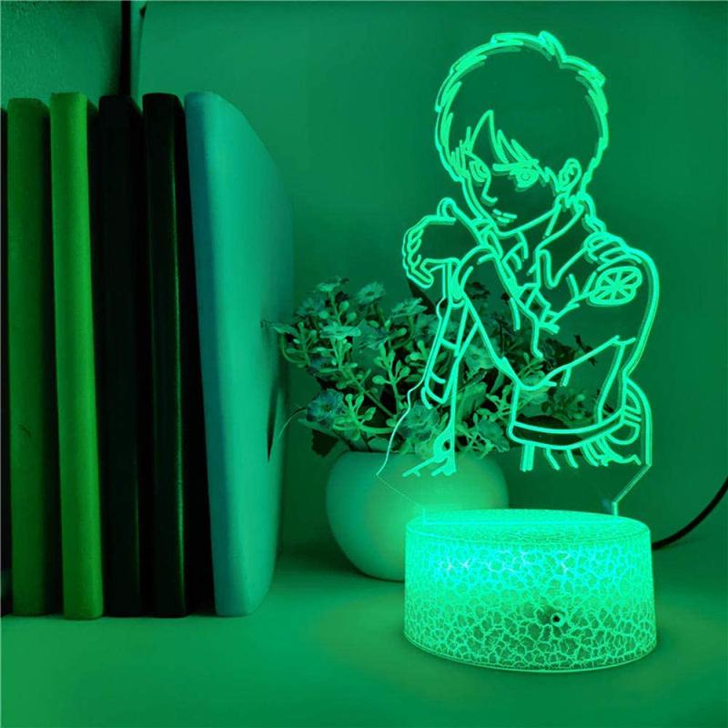 Đèn Ngủ Trang Trí Hình Nhân Vật Phim Attack On Titan 3d
