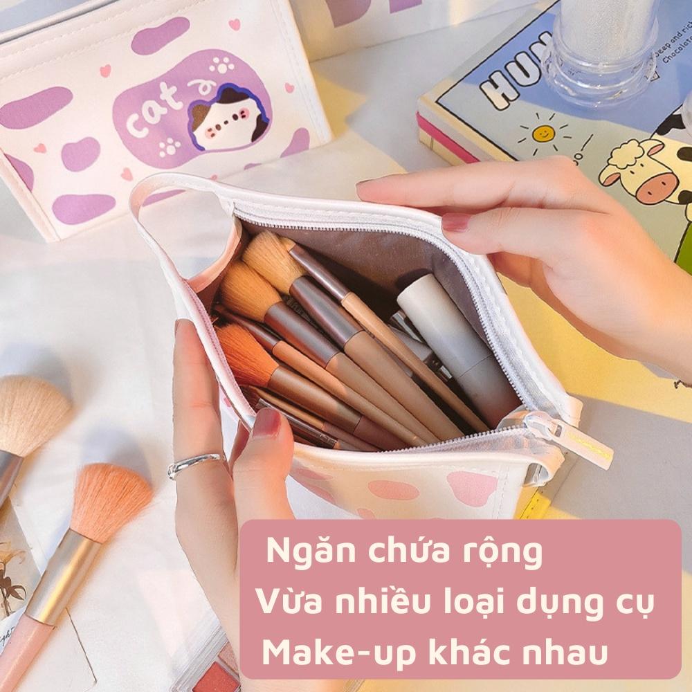 Túi đựng đồ trang điểm mỹ phẩm đồ dùng học tập dễ thương tiện lợi cho bạn nữ