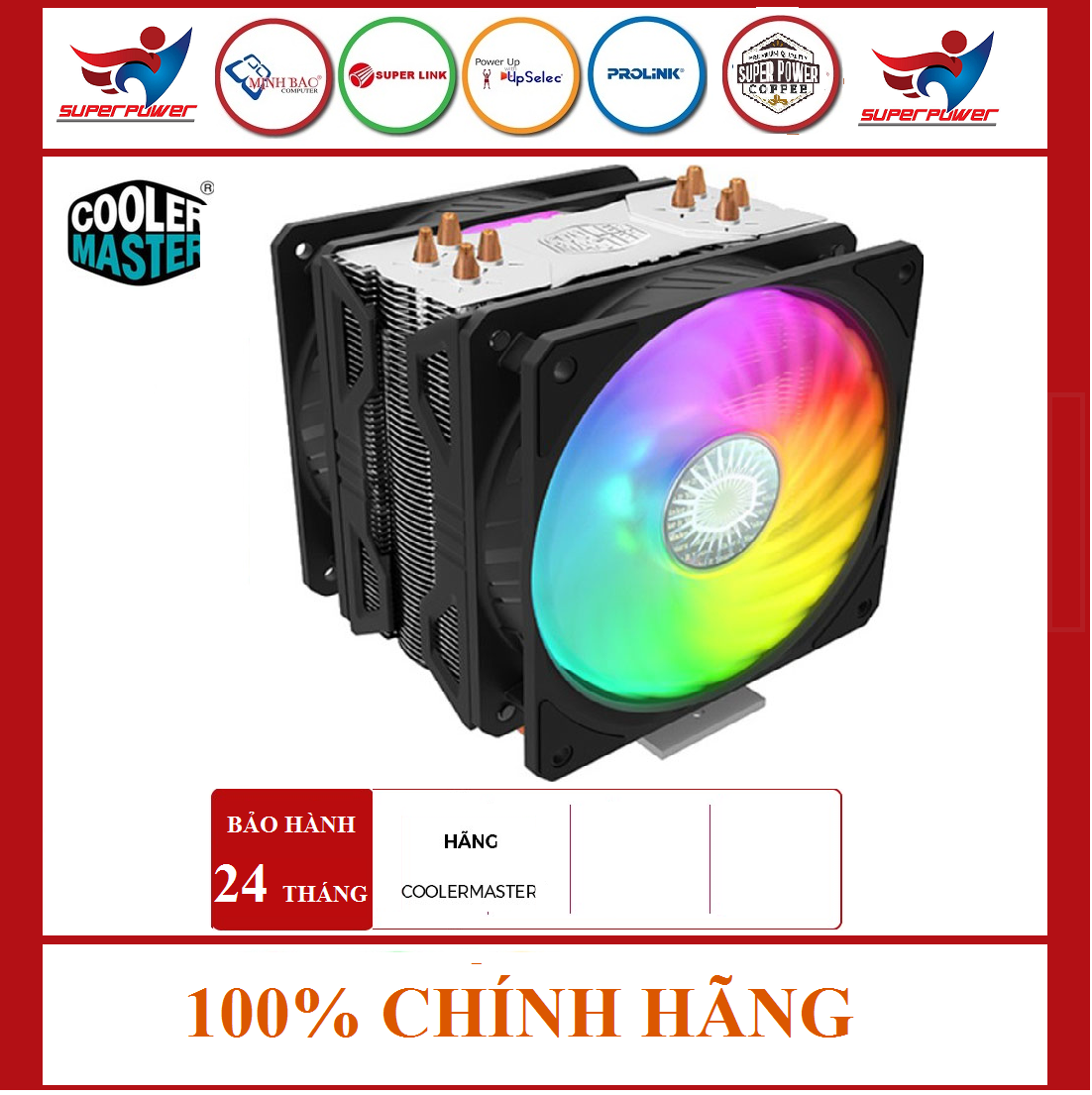 QUẠT CPU COOLER MASTER HYPER 212 ARGB - HÀNG CHÍNH HÃNG