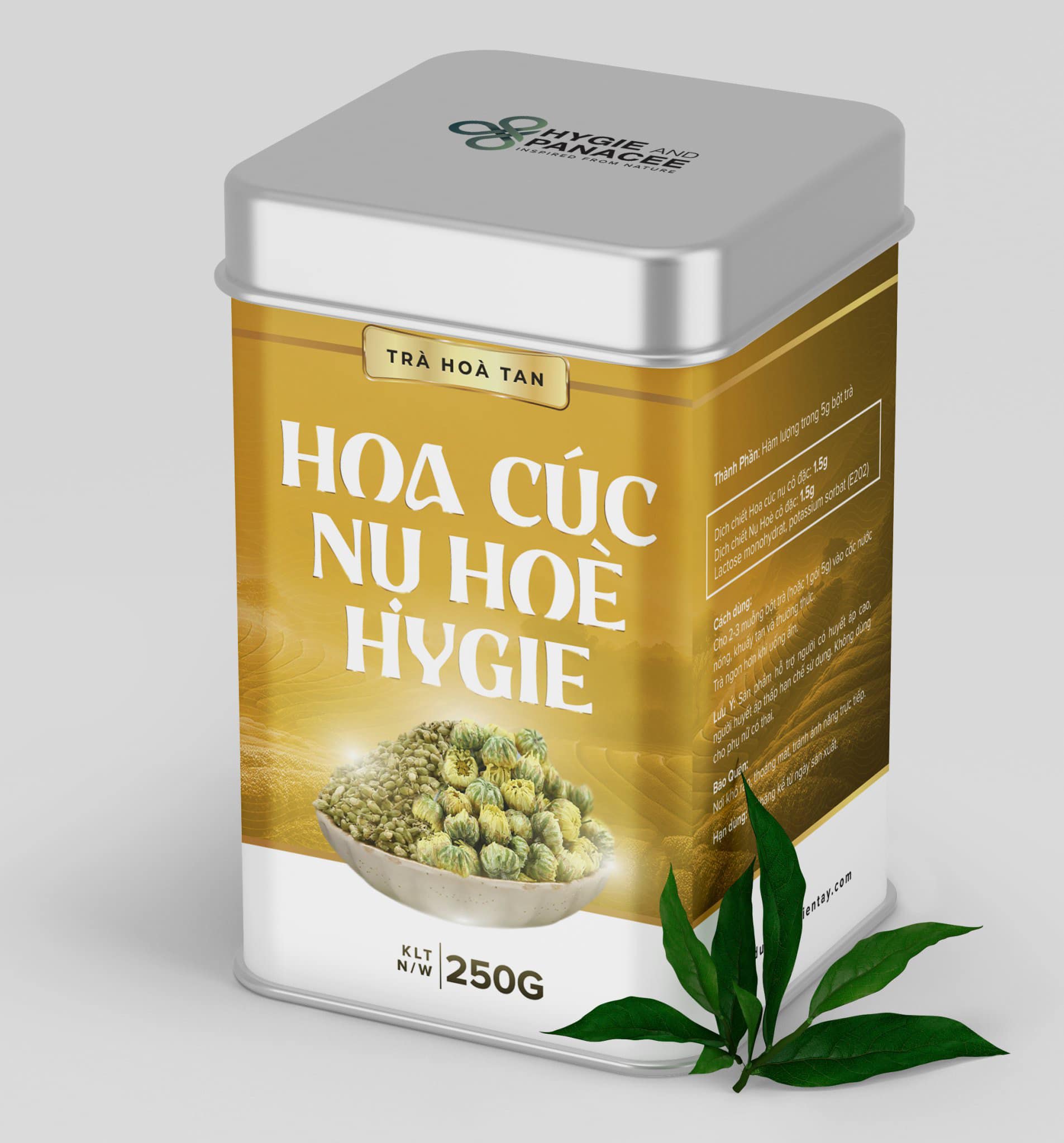 Nụ hòe hoa cúc Hygie 250gr 50 ly - Phòng ngừa đột quỵ, hạ huyết áp, làm chắc thành mạch máu