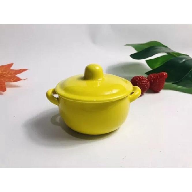 Bát Sứ Ăn Dặm Cao Cấp Có Nắp Vân Trơn