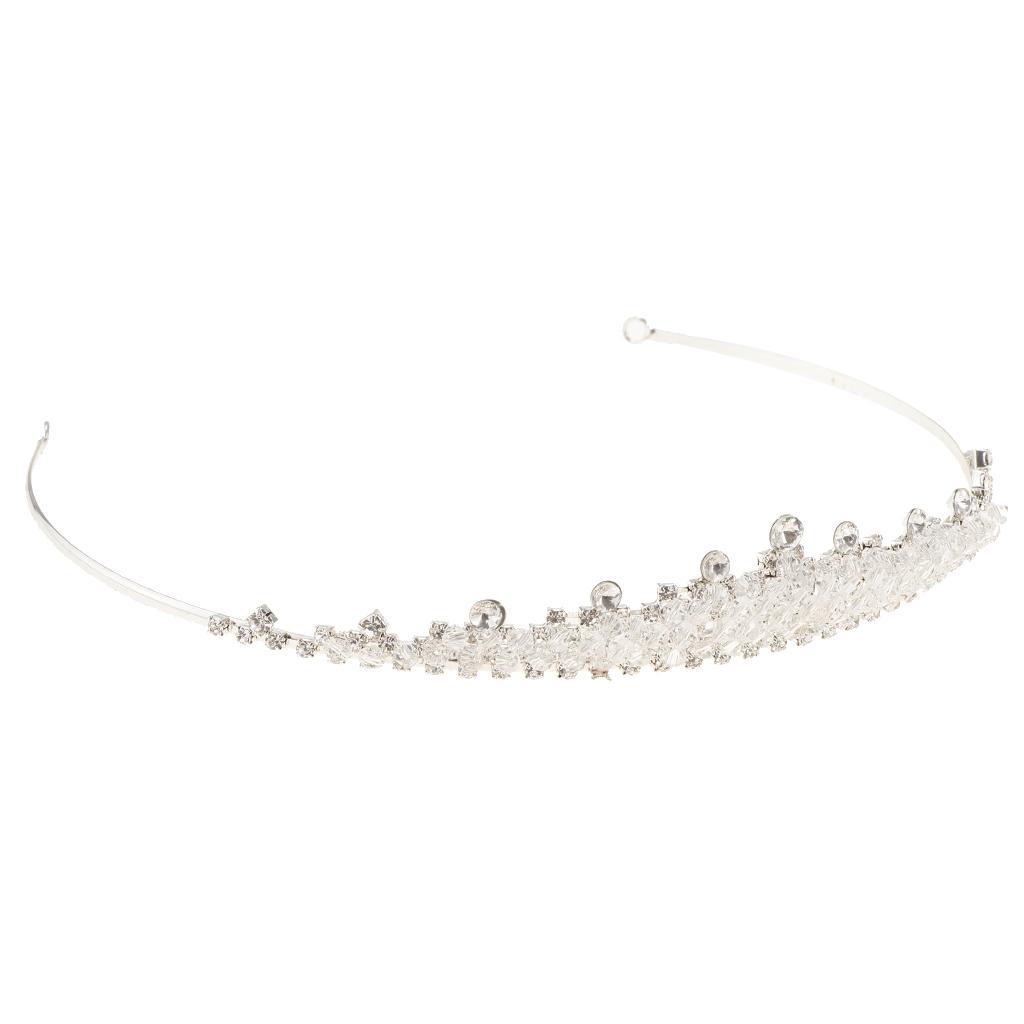 Bridal Crown Tiara Bride Headband Crystal Wedding Queen Hair Accessories