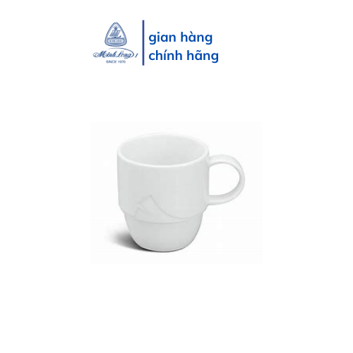 Ca Trà Sứ Minh Long 0.25 L - Loa Kèn LYS - Trắng Ngà