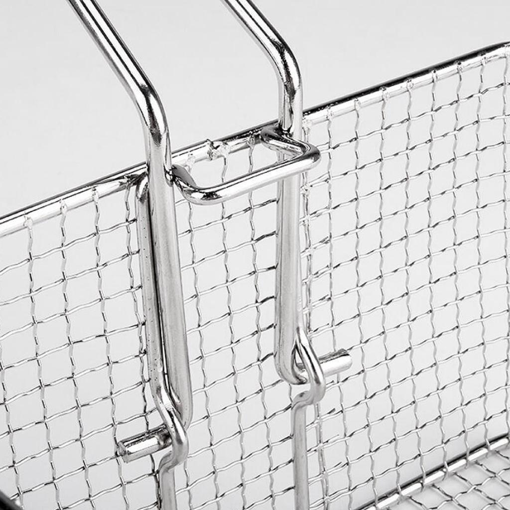 2X Stainless Steel Wide Mesh Strainer Kitchen Colander Sieve Sifter Basket