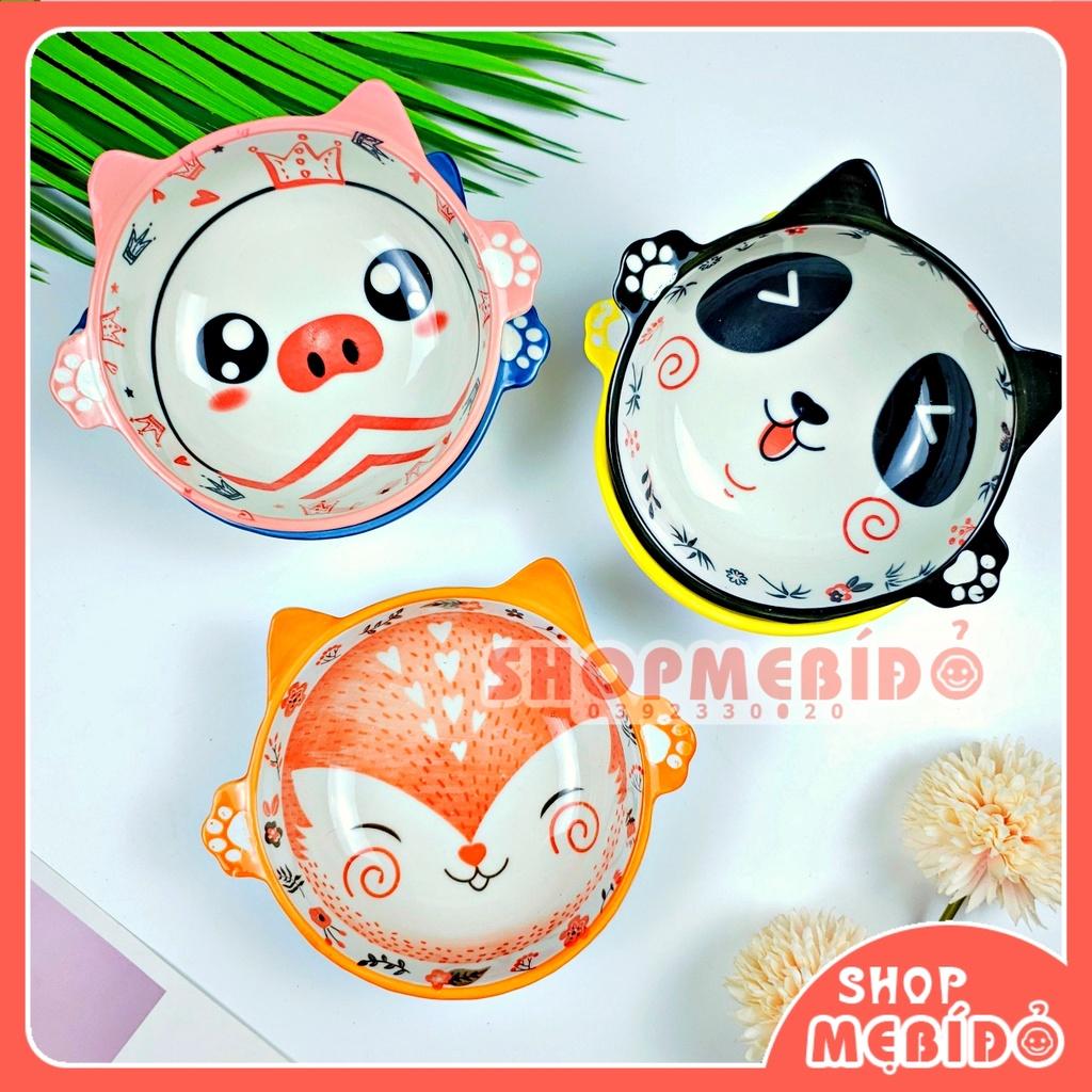 Bát Ăn Dặm Gốm Sứ Hình Thú Siêu Dễ Thương Mẫu Mới Cho Bé 250ml