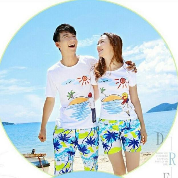 Đồ đôi đi biển xinh xắn chất vải đẹp- giá 1 bộ luôn quần và áo