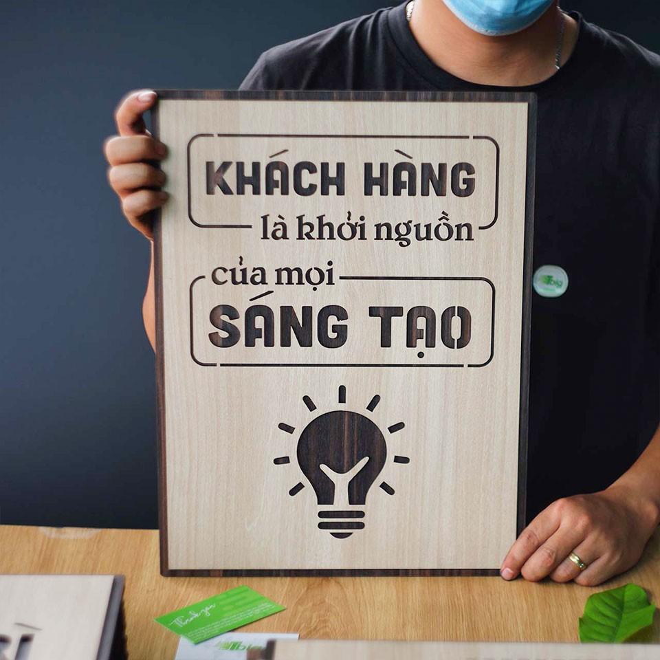 Tranh động lực TBIG103 - Khách hàng là khởi nguồn của mọi sáng tạo