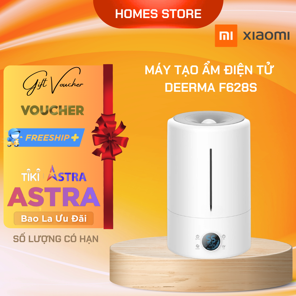 Máy Phun Sương Tạo Ẩm Khuếch Tán Tinh Dầu Xiaomi Deerma F628S Dung Tích 5 Lít Công Suất 25 W - Hàng Chính Hãng