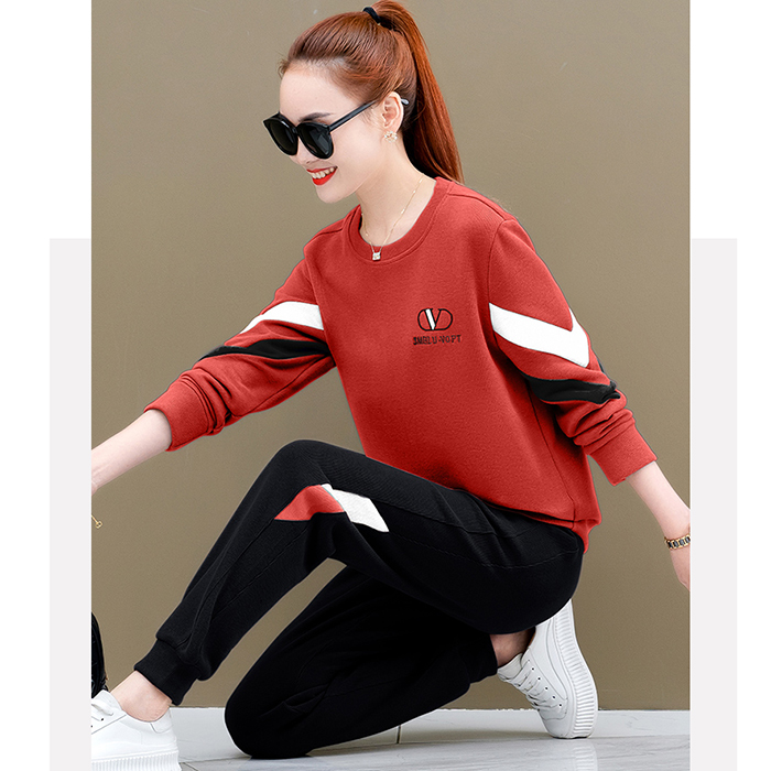 Bộ đồ thể thao nữ mặc nhà chất nỉ chun không xù không bai