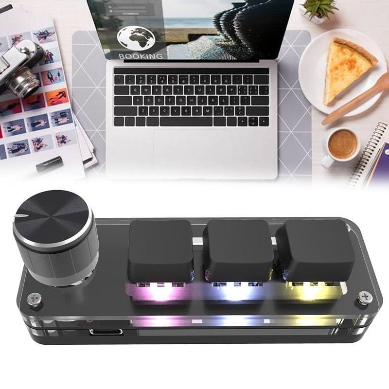 Bàn Phím Cơ Chơi Game Macro Mini 3 Phím Với Dây Cáp Dữ Liệu USB Cho Windows OSU HID Standard