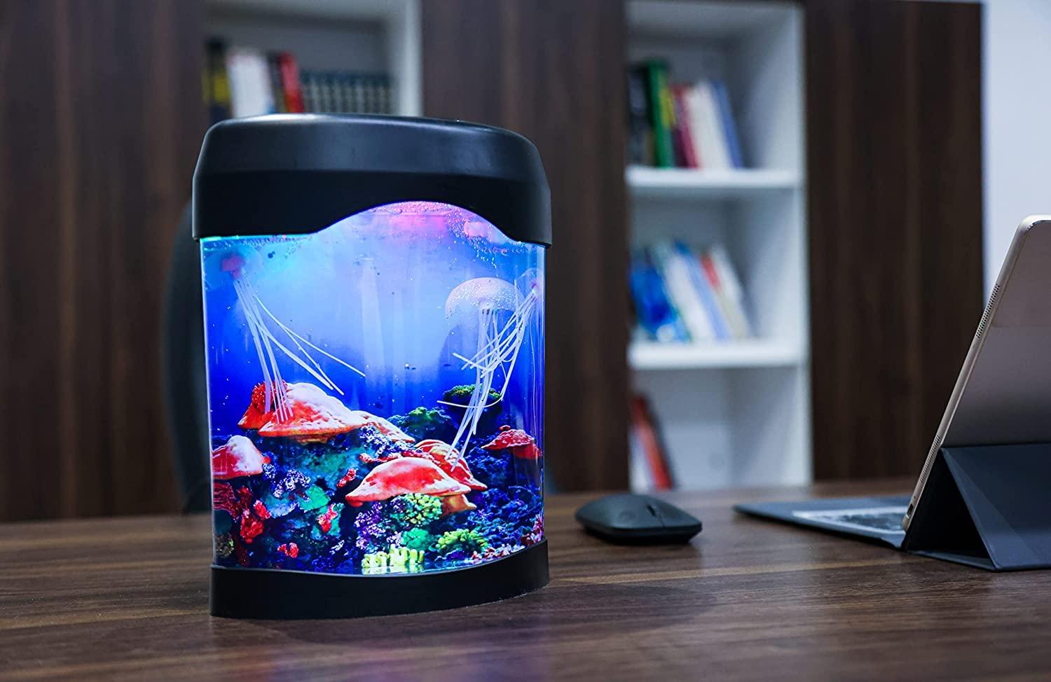 Đèn sứa LED, Thủy cung ánh sáng USB mini, đèn chiếu sáng ban đêm, quà tặng sáng tạo cho trẻ em và người lớn, đèn phòng cho ngày lễ tình nhân Giáng sinh Halloween và quà tặng trang trí