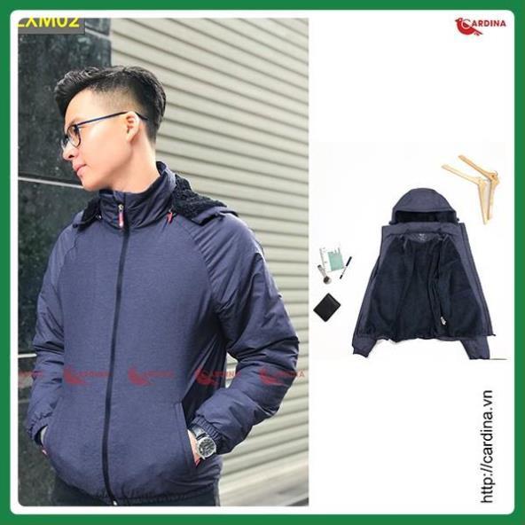 Áo Khoác Nam Vải Gió Xước 2 lớp Lót Lông Cừu Cao Cấp Siêu Ấm, Siêu Nhẹ, Kiểu Dáng Thể Thao Trẻ Trung, Năng Động