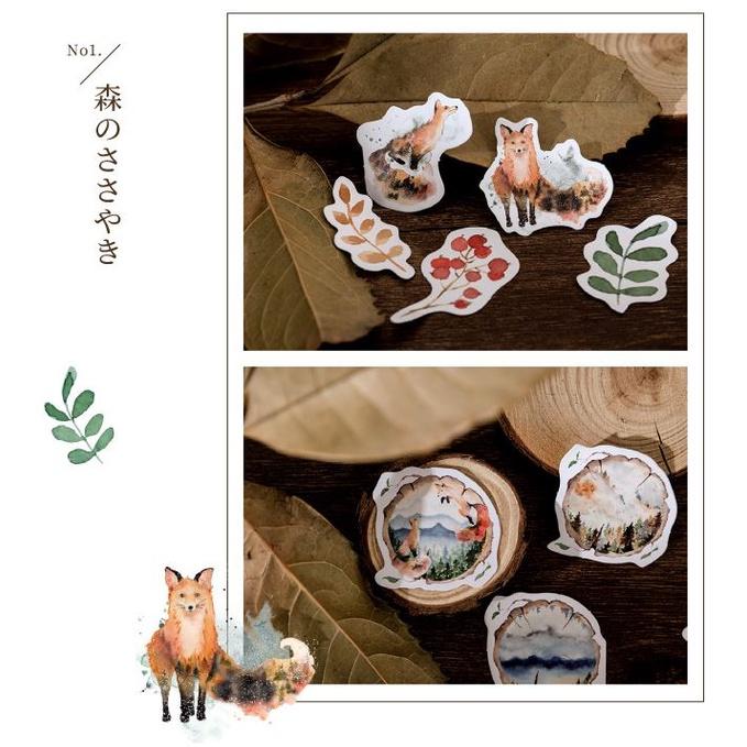 Bộ 46 Sticker Con Vật Hàn Quốc dán trang trí E48